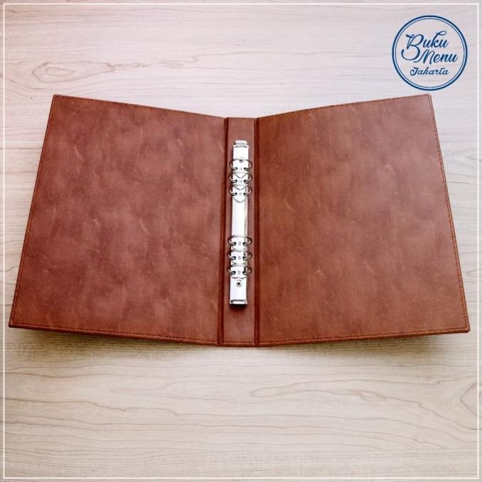 

Office & Stationery | Document Organizer | Buku Menu Restoran Kulit Binder Cover A4 - Coklat - Ready Stock | Best Seller