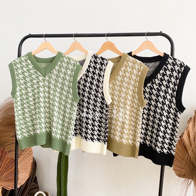 DELONIX | Houndstooth vest zara