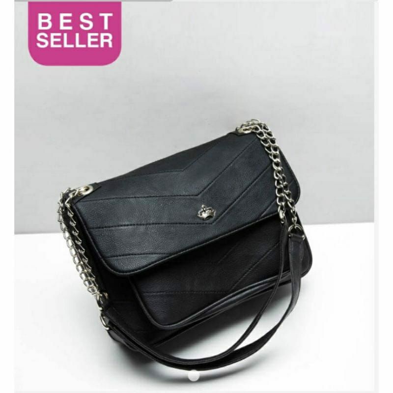 TAS ALMANDA BLACK SOPHIE MARTIN PARIS PROMO/TAS TALI RANTAI/TAS SAS/TAS KERJA