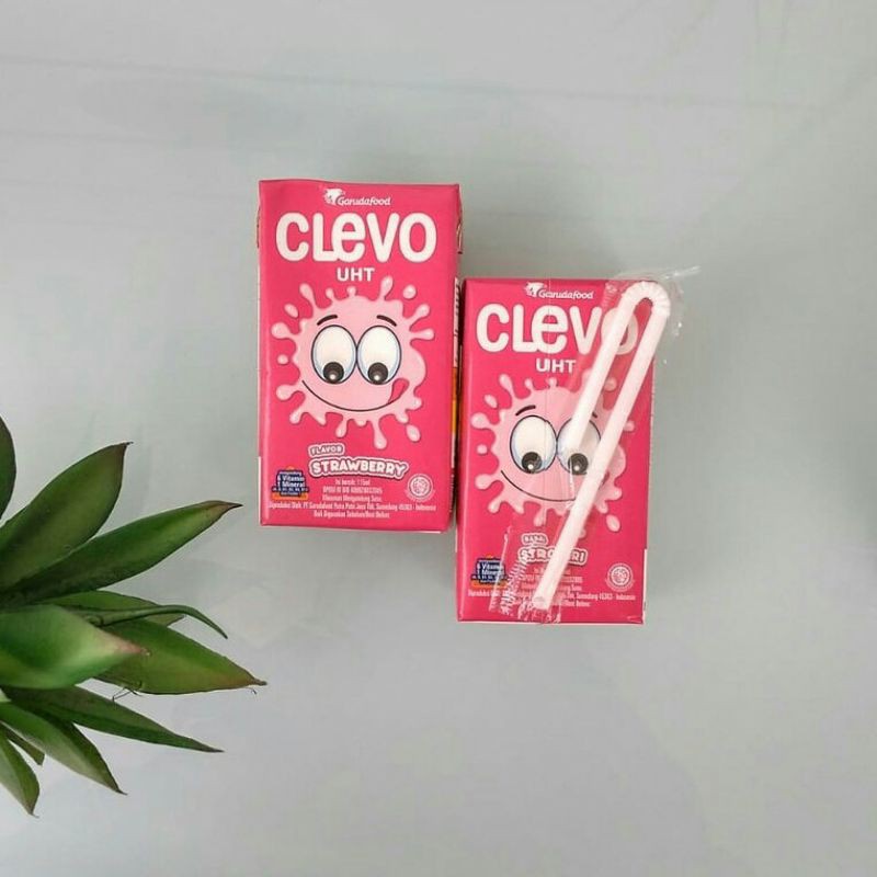 

Susu Clevo Rasa Strawberry 1 Karton Isi 30 Pcs