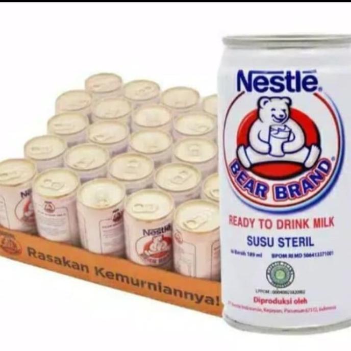 

[COD] Nestle bear brand 189ml x 30 pcs susu steril [COD]