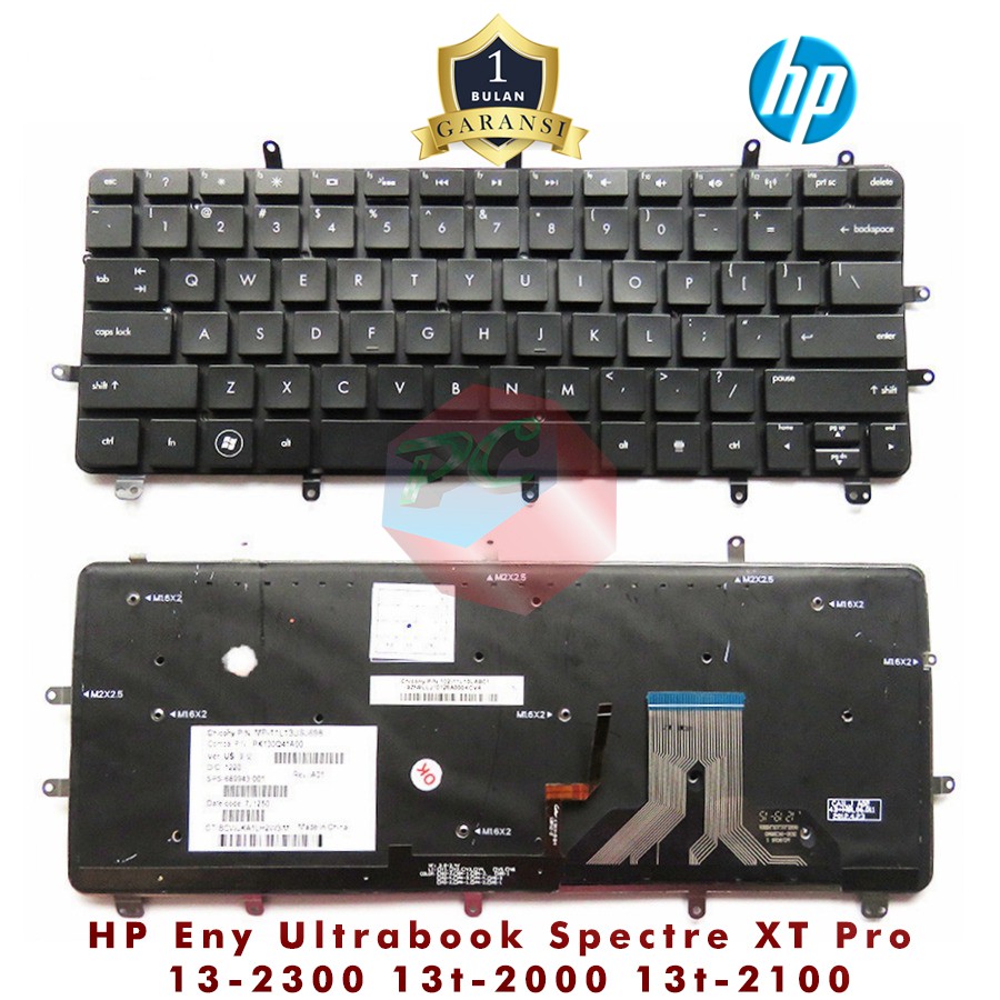 Keyboard HP Eny Ultrabook Spectre XT Pro 13-2300 13t-2000 13t-2100