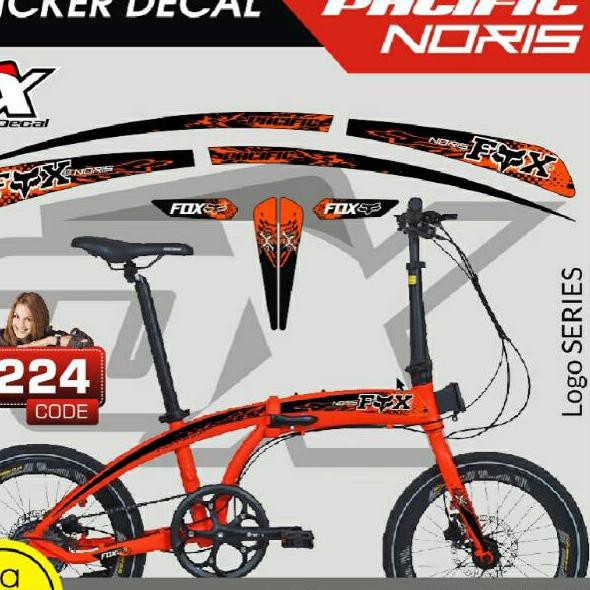 

Langsung Atc>!>bdf-925 Stiker decal sepedah pasific noris seri N224 ready stock