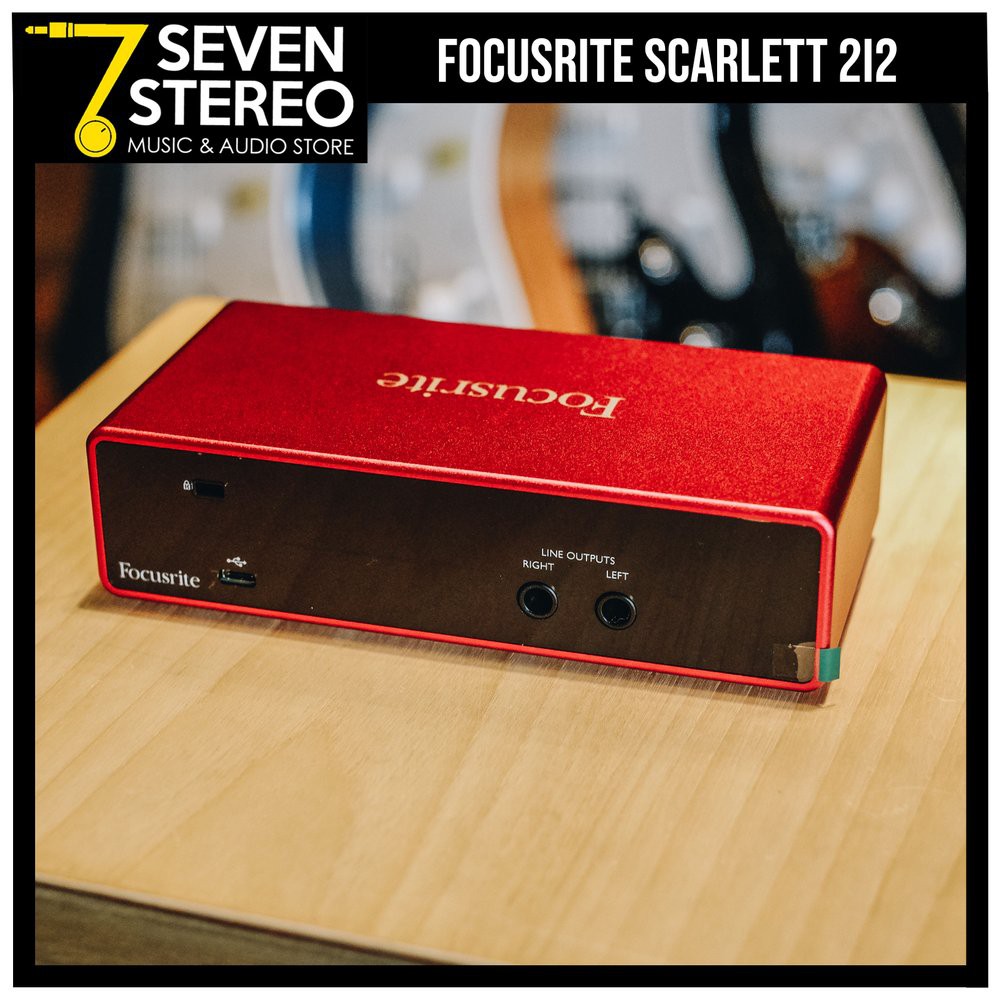 Focusrite Scarlett 2i2 3rd Gen USB Audio Interface Soundcard Recording