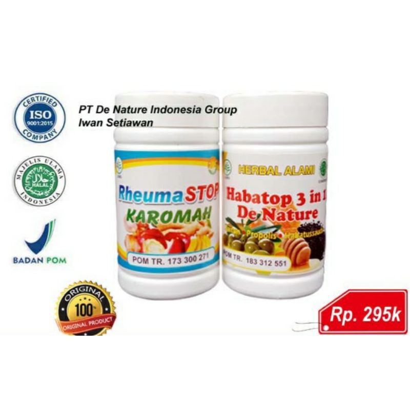 obat nyeri persendian rematik ampuh - Rheumastop Habatop De Nature Indonesia Asli 100%