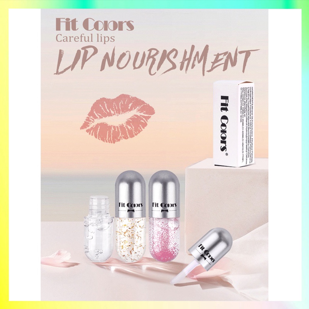 FIT COLORS Glitter Lip Oil Capsule Lip Balm Moisturizing and brightening lips XX047