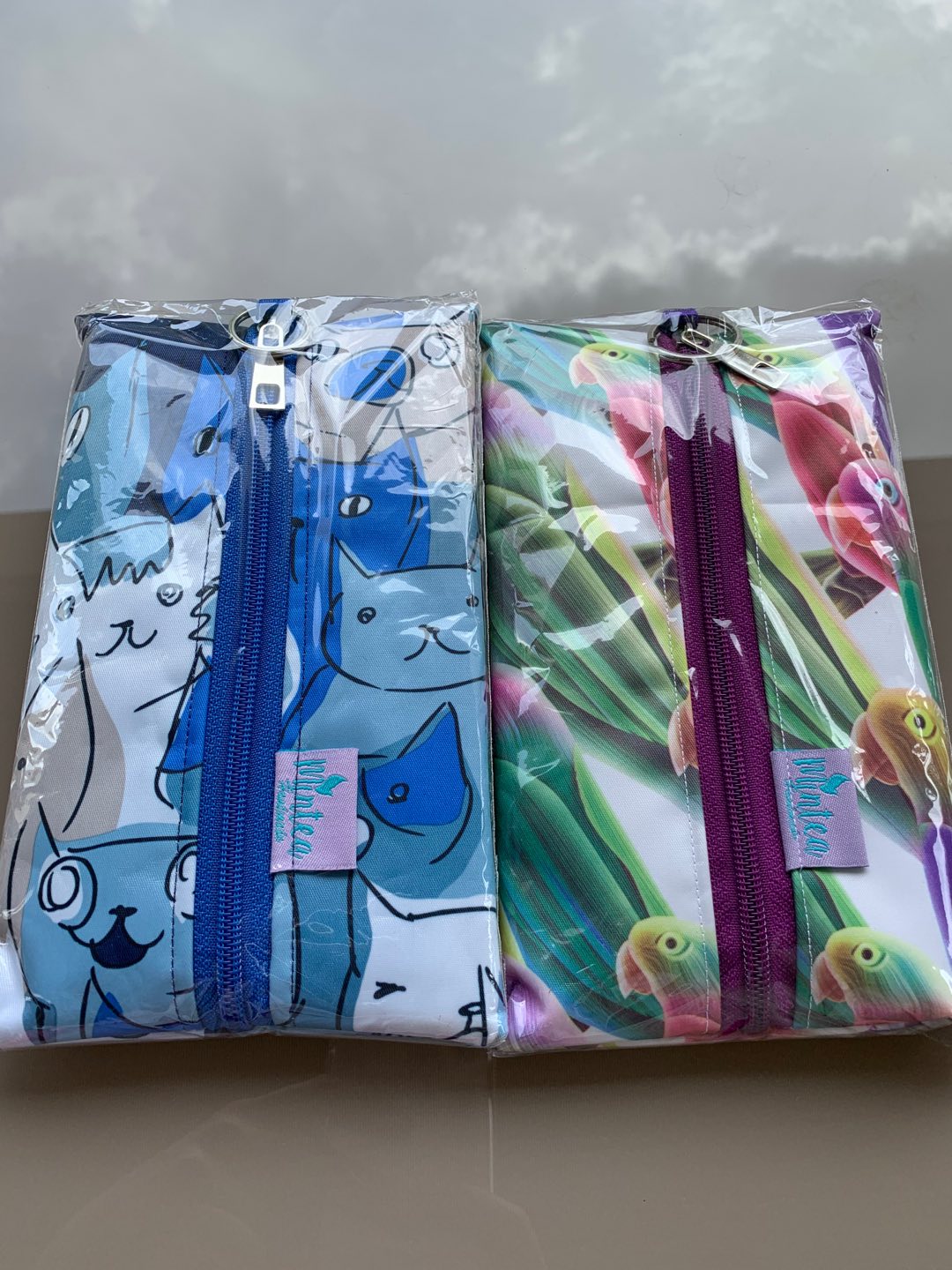 Tissue Travel Tempat Tisu Kecil Waterproof Resleting Pouch Makeup
