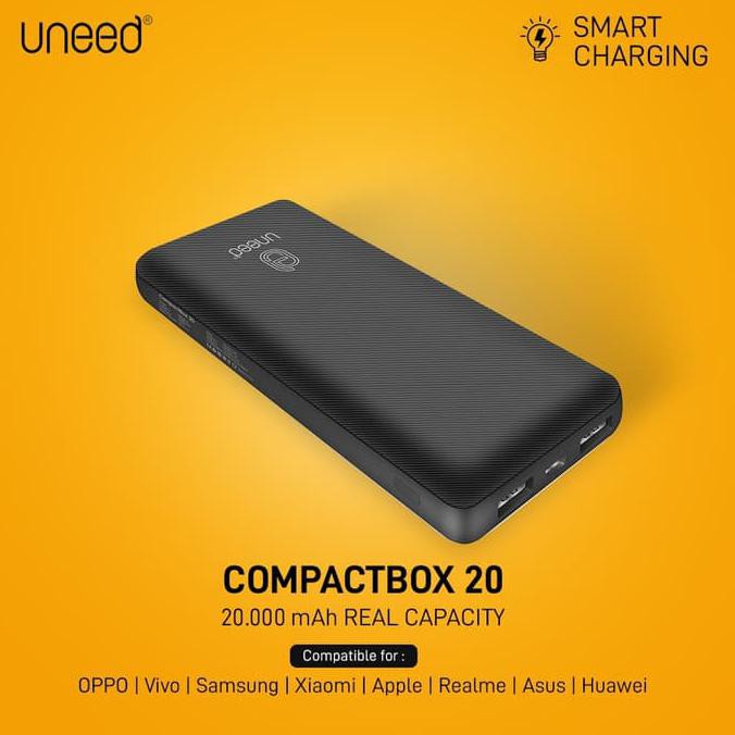 UNEED COMPACTBOX 20 POWERBANK 20000MAH REAL CAPACITY - UPB401.2