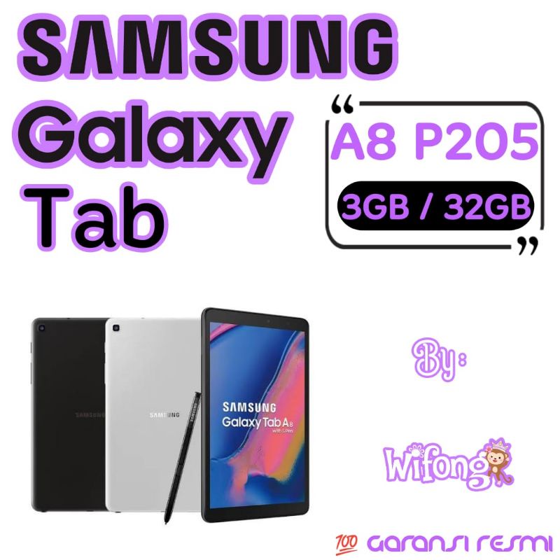 Samsung Galaxy Tab A 8 P205 With S-Pen 3GB/32GB Garansi Resmi