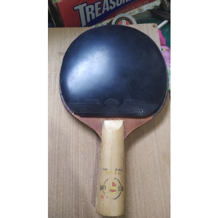 bet pingpong sepaket kayu dhs lama, karet bintik dan friendship