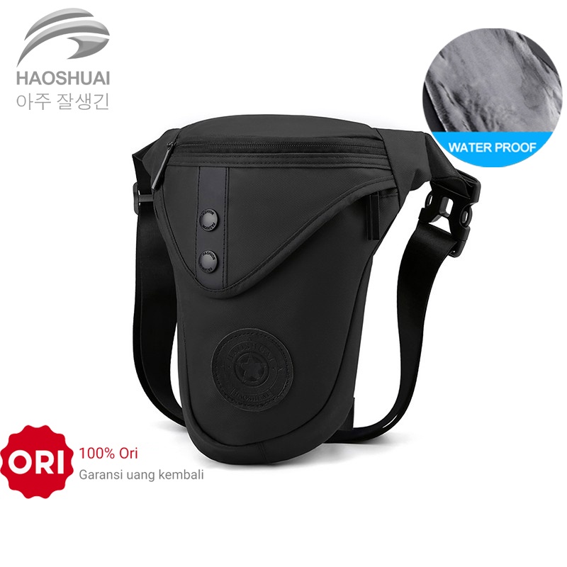 HAOSHUAI 391 Tas Selempang Pria Tas Pinggang Waistbag Bahan Premium Waterproof WATCHKITE WKOS