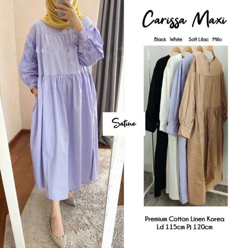 READY Dress Muslim Gamis Carissa Maxi by Satine
