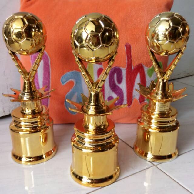 Piala bola tinggi 15cm Piala Bola Bulat Piala Sepak Bola Piala Top Score Piala Kiper Terbaik Piala B