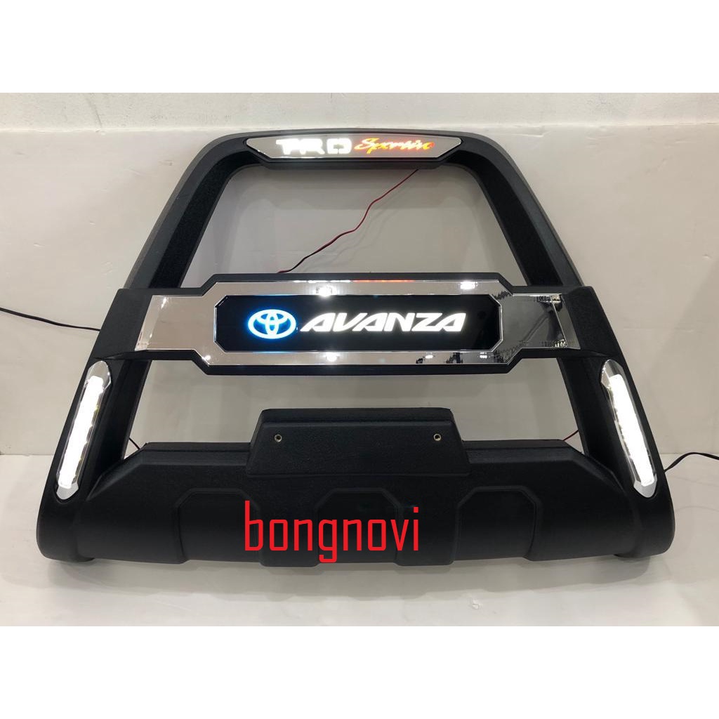 Tanduk Depan Avanza model trd sportivo led hitam