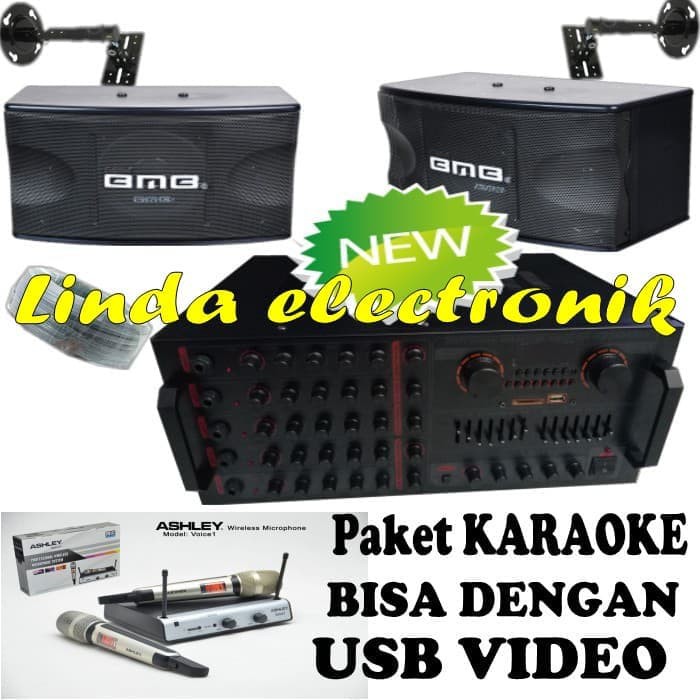 paket karaoke lad Ld 170mp5 bisa dengan usb video bmb cs 450 v 10inch