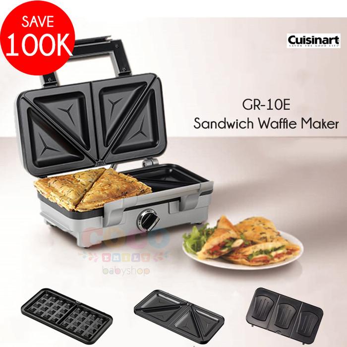 Waffle | Cuisinart Gr-10E Sandwich Waffle Maker Griddler Panini Press