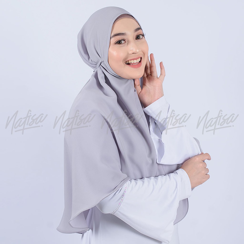 Jilbab Instan Queen - Hijab Instan Tali Premium - Kerudung Nafisa