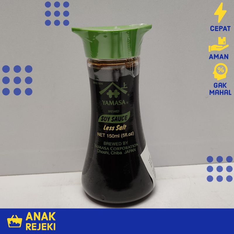 

Yamasa Genen Shoyu Less Salt Soy Sauce 150ml - Kecap Asin Brewed Japan