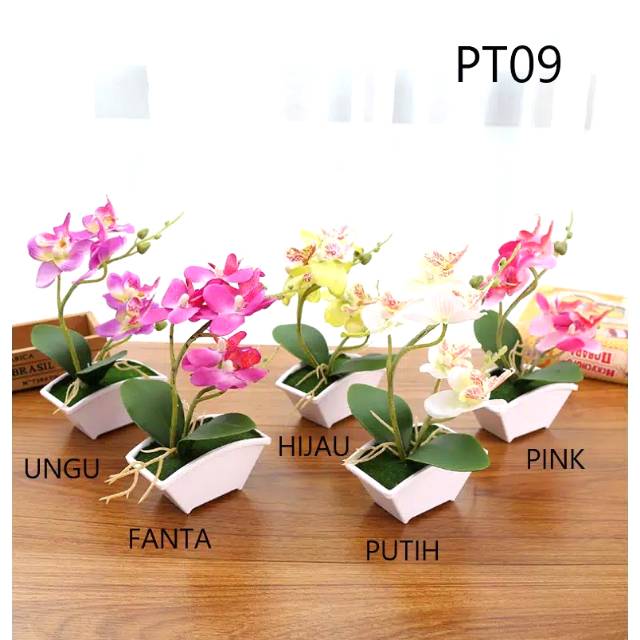 ORNAMEN TANAMAN HIAS BUNGA ANGGREK PLASTIK ARTIFICIAL ORNAMEN TANAMAN HIAS BUNGA ANGGREK PLASTIK ARTIFICIAL
