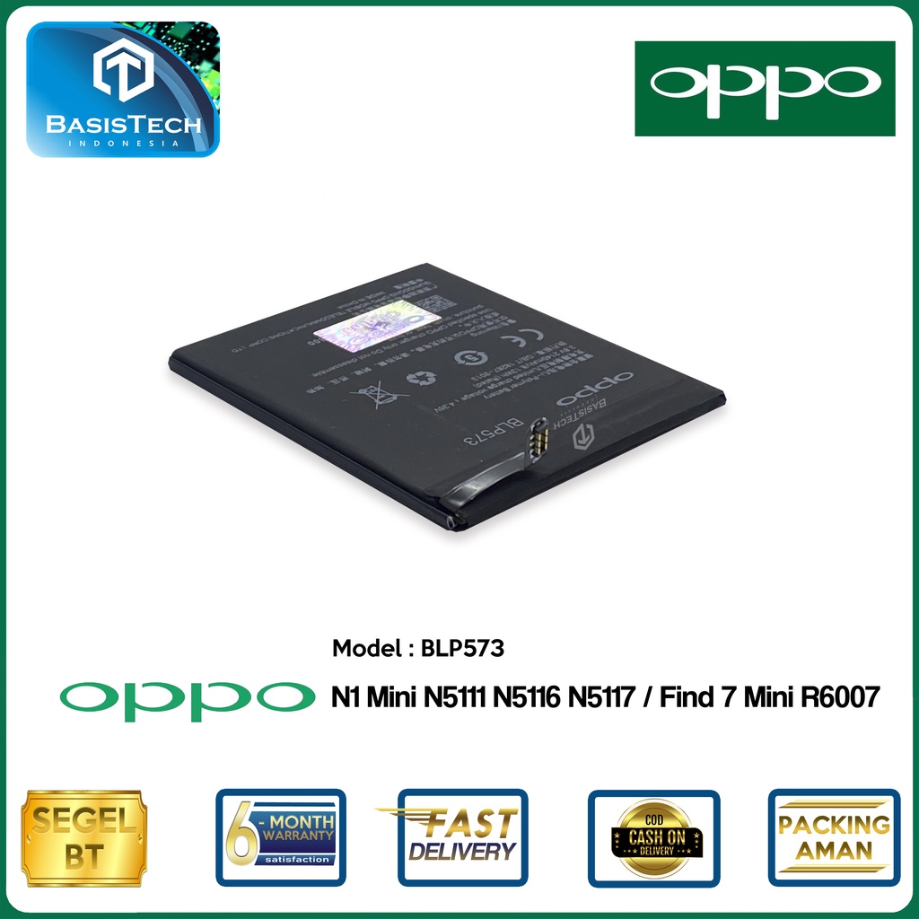 BATERAI OPPO N1 Mini N5111 N5116 N5117 - FIND 7 mini R6007 - BLP573 - ORI99