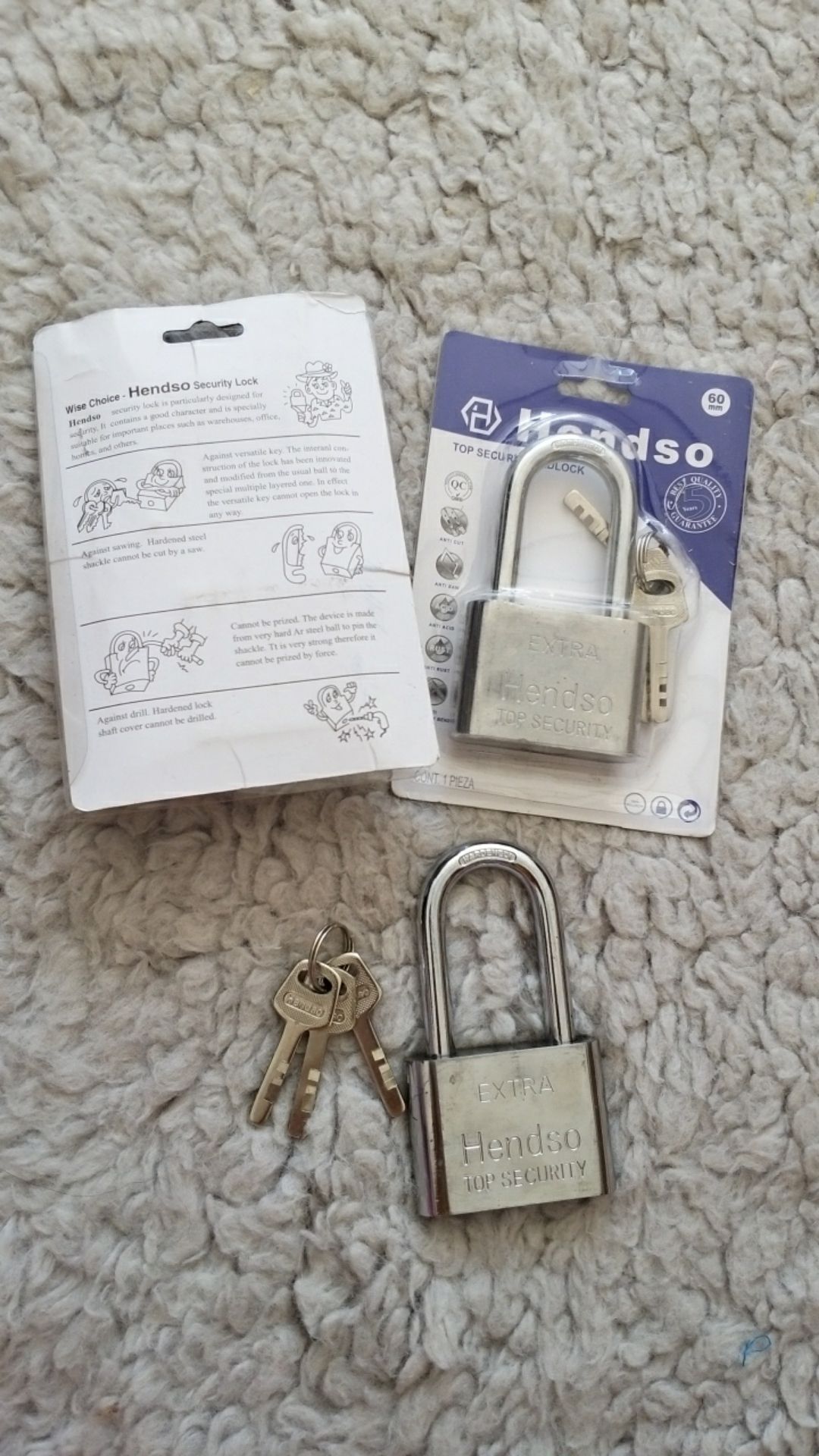 Gembok Leher Panjang Pendek 60mm / Gembok Pagar Rumah / Pengaman Pagar Rumah / Gembok Anti Maling