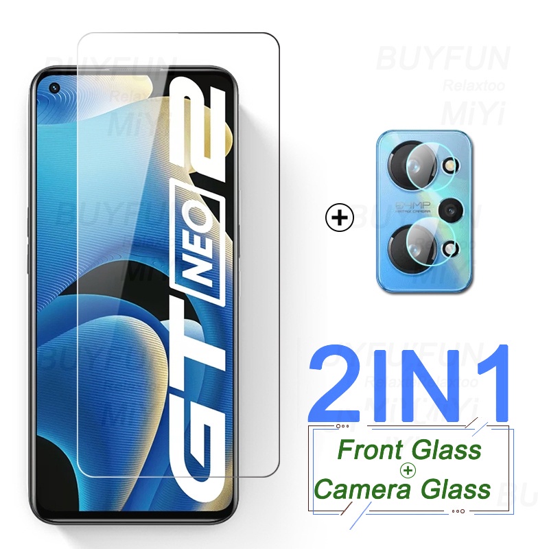 Pelindung Layar Tempered Glass Realme GT Neo 2 Paket 2 in 1