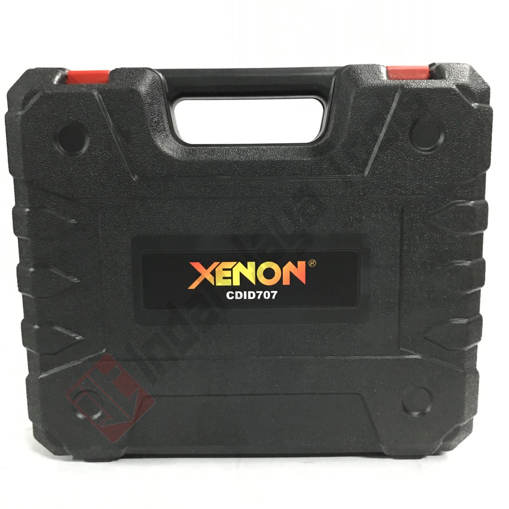 XENON CDID707 Cordless Bor Beton 18 V SET - Baterai Impact Drill Besi Kayu Mesin Bor Tembok Torque