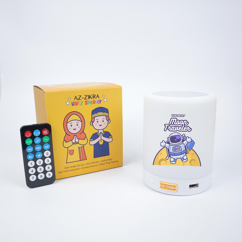 Hafiz Speaker Quran / Lampu Tidur Murottal Az-zikra Premium - HS Lamp Moon Traveler