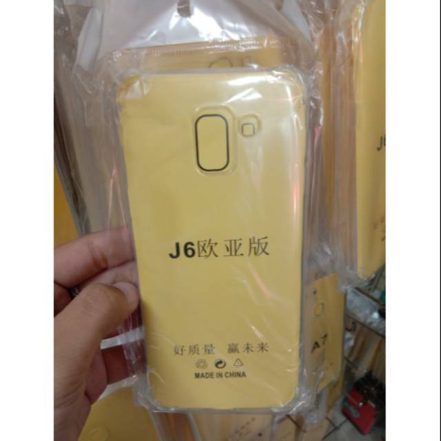 Anticrack samsung J6 Case Silikon bening samsung J6