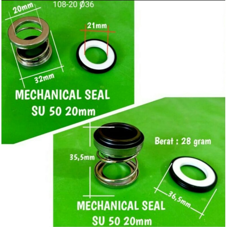 Seal Pompa Water Pump  SU 50/80 (2"/3") SU 100 (4")