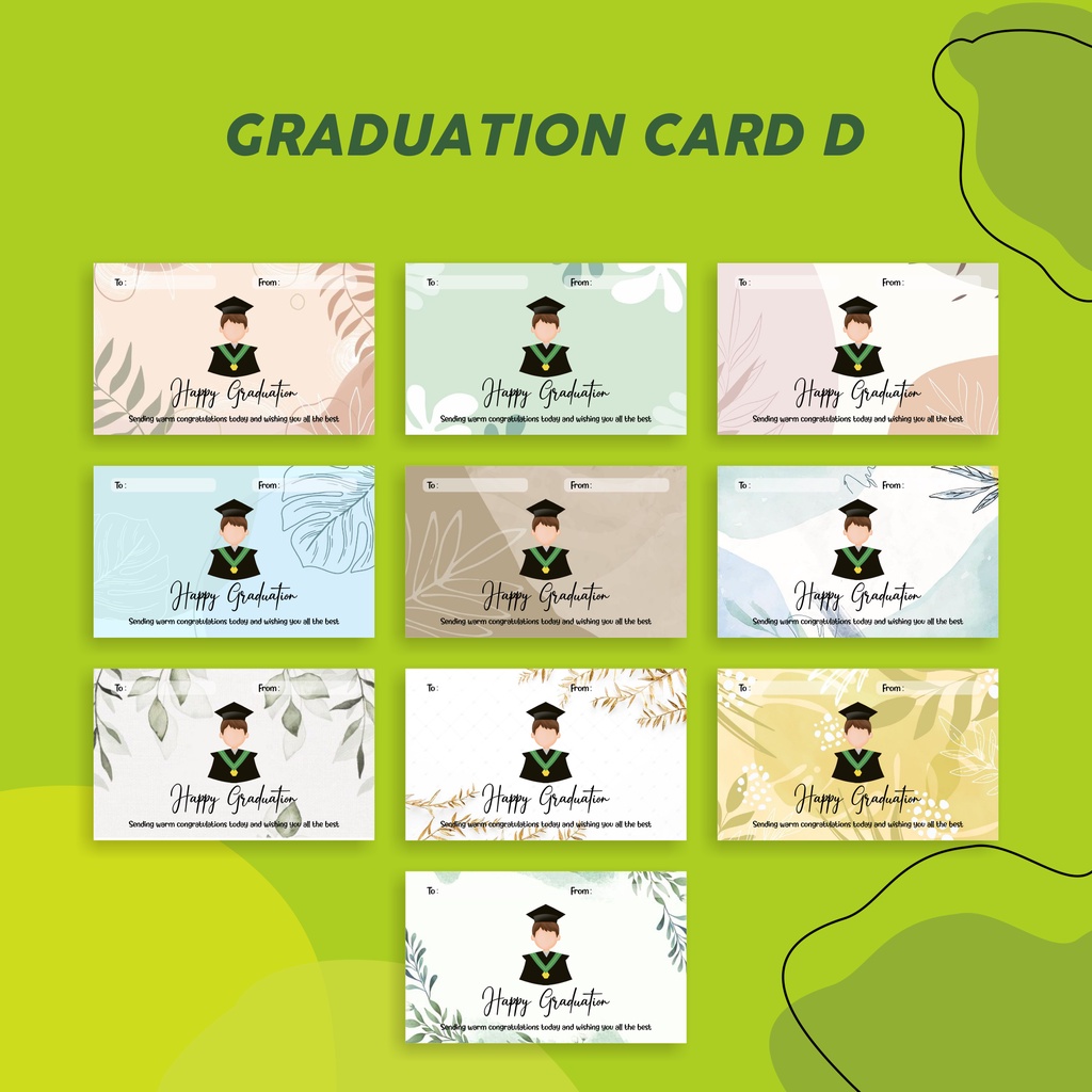 (GRADUATION CARD) UCAPAN WISUDA/ SELAMAT WISUDA/ GRADUATION GIFT/ KARTU UCAPAN WISUDA GC-D