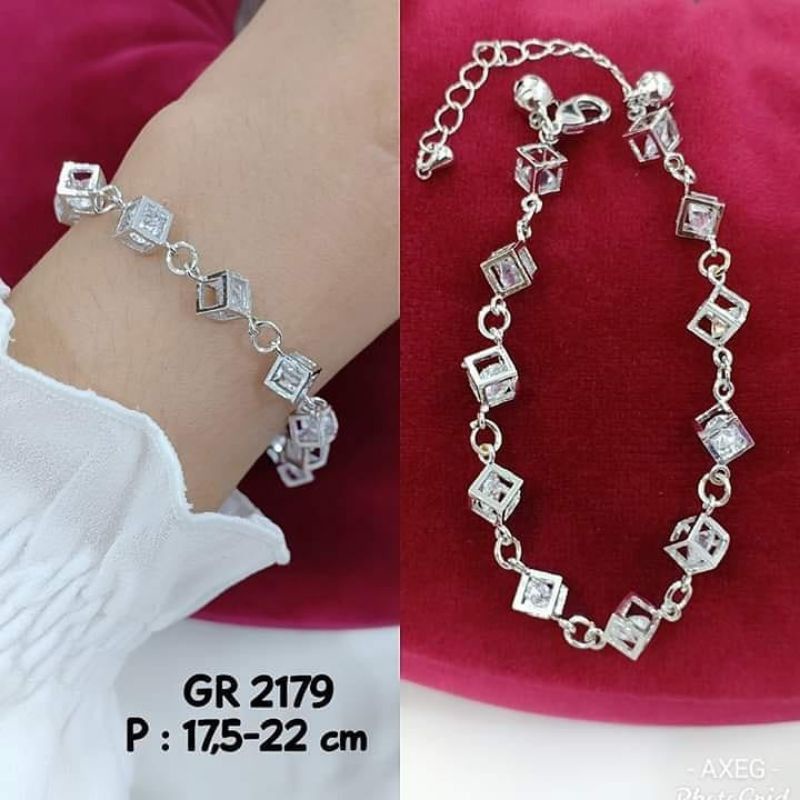 Gelng tangan wanita mutiara aksesoris fashion 0088GF