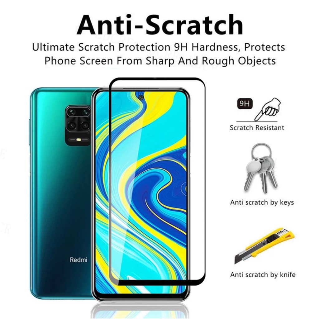 PROMO 4in1 Redmi note 9 Pro / Redmi Note 9 Case Shockproof + Tempered Glass + Anti Gores CAMERA Free GARSKIN Carbon