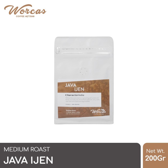 

H2J0U2J1U Kopi Arabica Java Ijen 200 Gram Medium Roast (Biji/Bubuk) - Kopi Biji HyYj