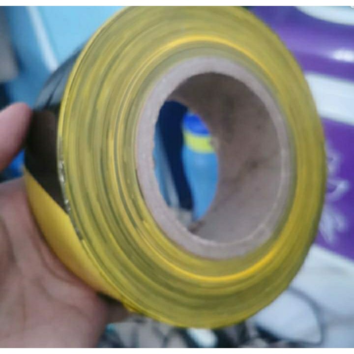 Jual Police Line Roll 2 Inch X 300 Meter Kuning Hitam Pita Pembatas ...