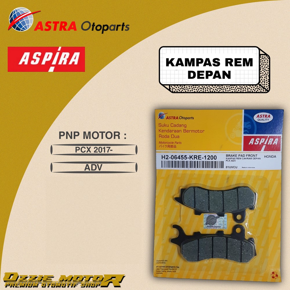 ASPIRA DISPAD KAMPAS REM DEPAN PCX 2017- ADV ORIGINAL ASTRA KRE-K01