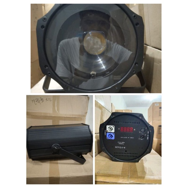 fresnel 200 wat cob zoom 2in1 2 warna Warem white garansi 6 bulan garansi servis