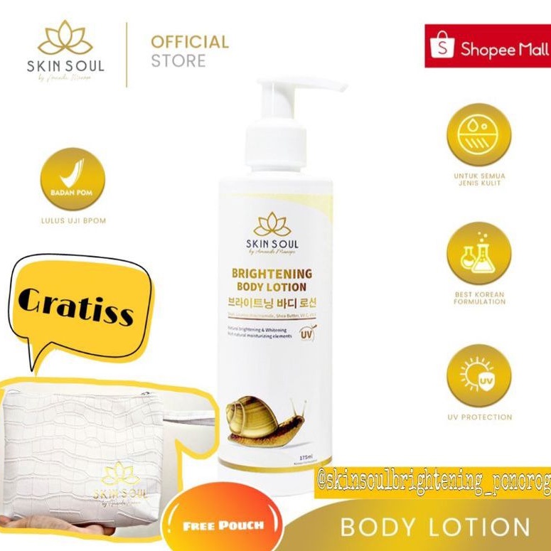 Skin Soul body Lotion Free Gift TERMURAH!!ORIGINAL!!