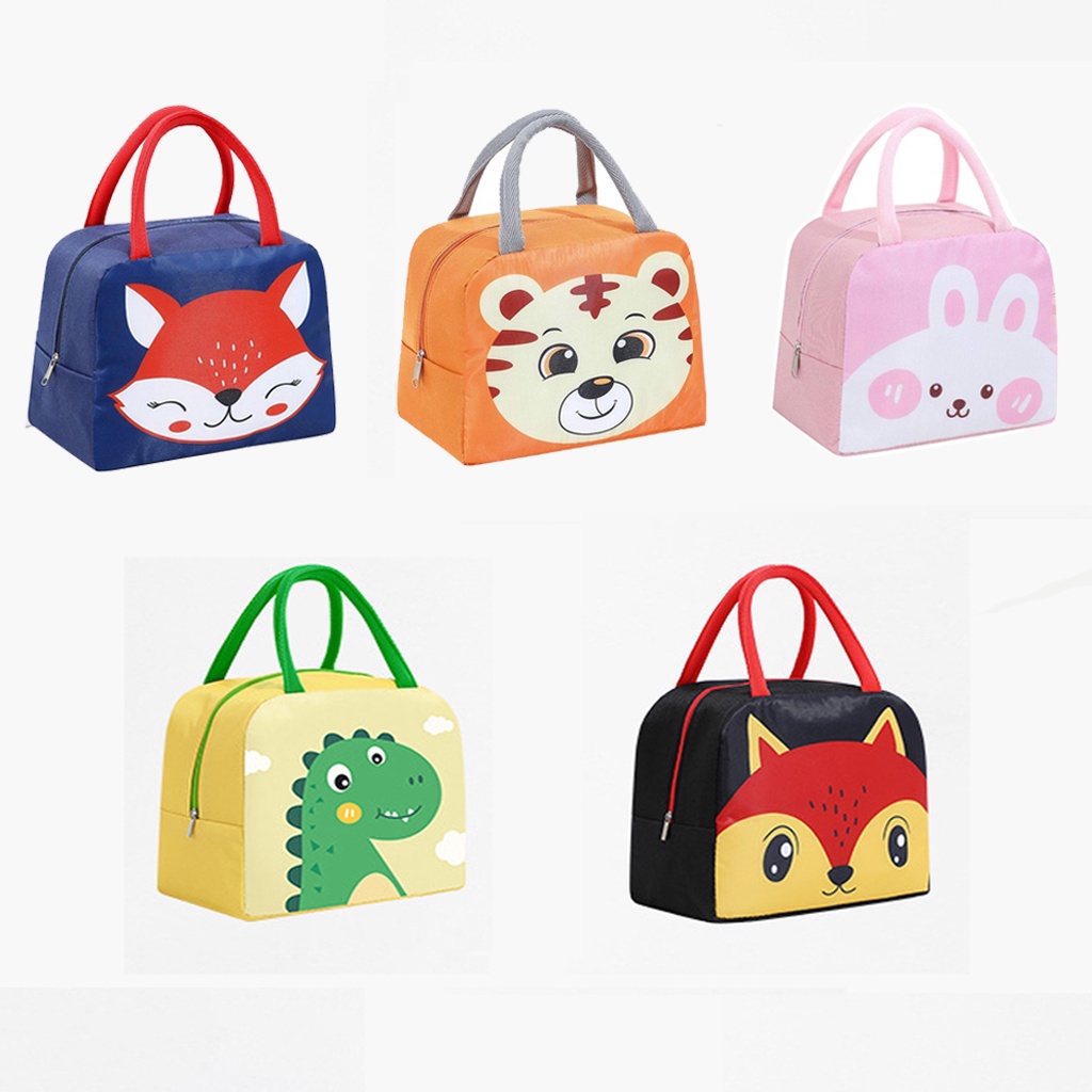 BRGUNIK Lunch Bag Tahan Panas Bento Tas Penyimpanan kotak makanan Makan Siang serbaguna R807