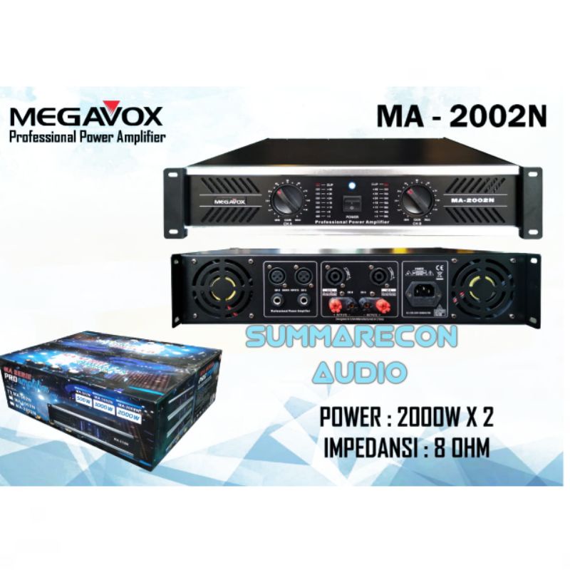 POWER AMPLIFIER MEGAVOX MA 2002 N ORIGINAL