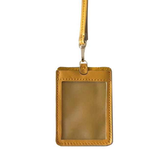 

Dapoza Lanyard Leather / ID card holder name tag kulit