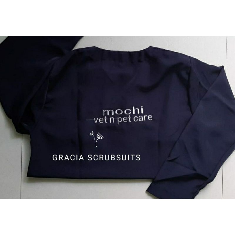 GRACIA SCRUBSUITS - Bordir nama baju oka / baju jaga / scrub dokter