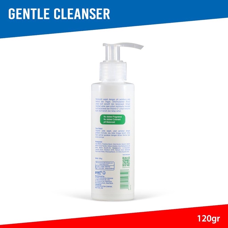 ACNES DERMA CARE GENTLE CLEANSER 120gr