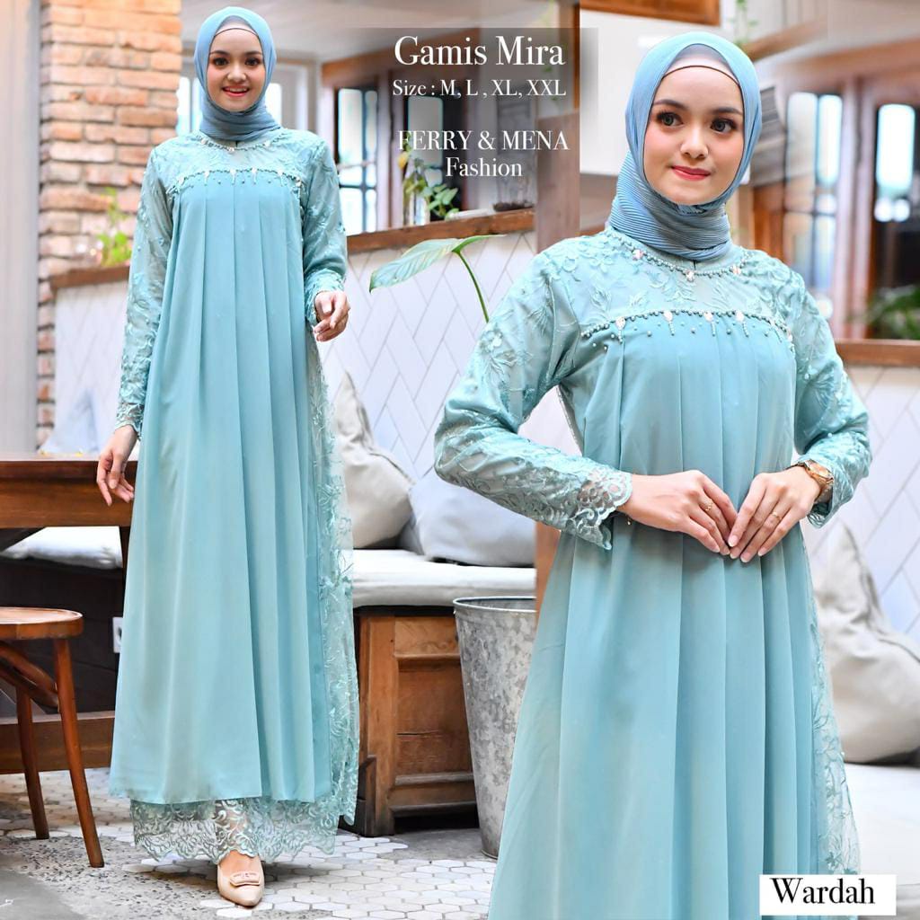 NEW ARRIVAL Bisa JUMBO- Dress Brukat Gamis Brukat Premium Myra Mira Terbaru 2022 | Dress Kekinian Baju Lamaran Tunangan Wisuda