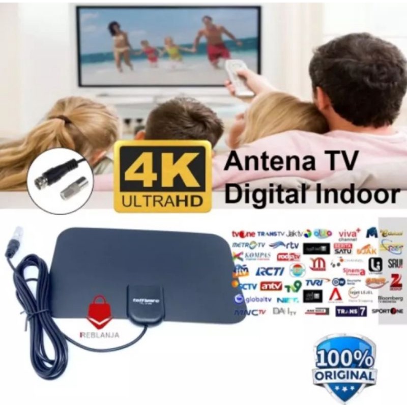 Antena TV Digital Indoor TV Led Dan Tabung Kualitas Terbaik / Antena Digital UHF VHF