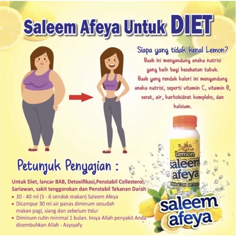 

RB22 LEMON SALEEM AFEYA 500ml / SARI LEMON ASI 100% TANPA CAMPURAN AIR / PURE LEMON / AIR LEMON