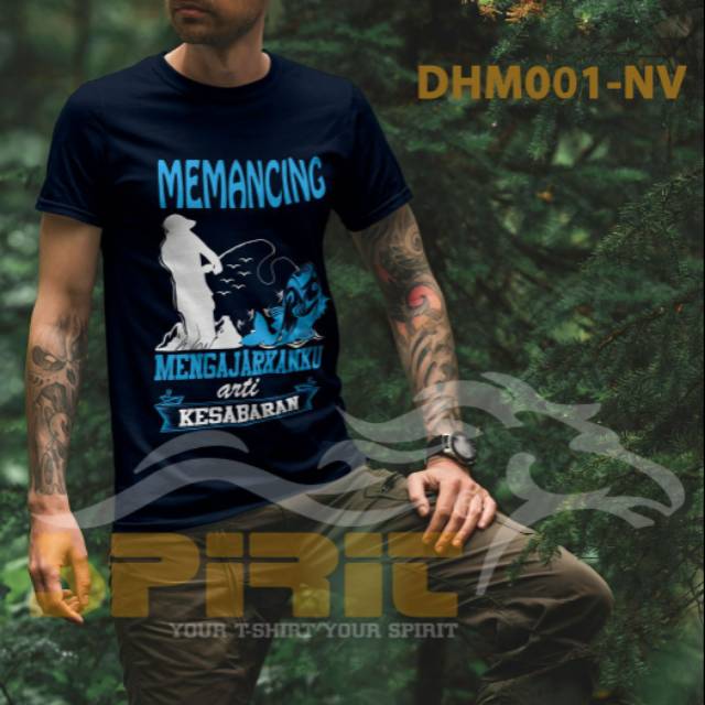 Kaos Distro Memancing mengajarkan Kesabaran
