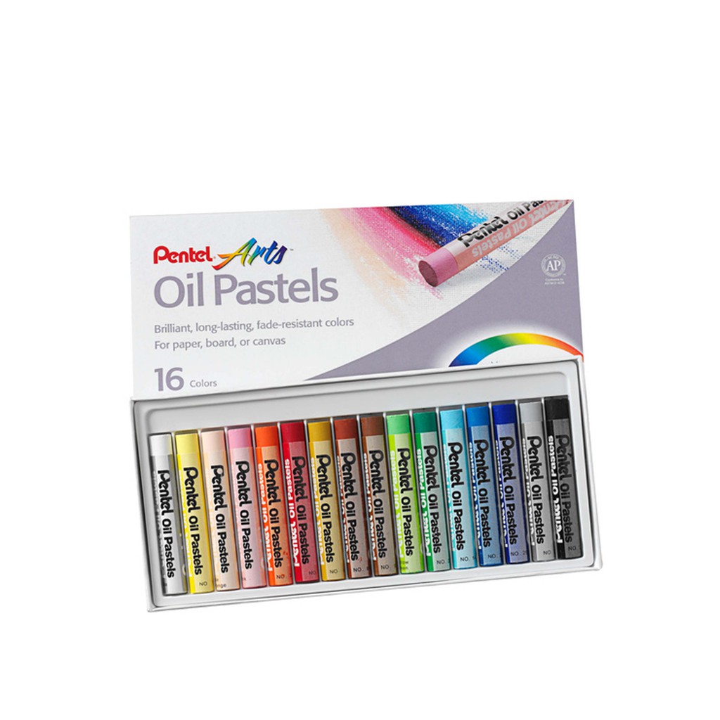 Jual Pentel Oil Pastel Crayon 16 Colors Krayon Warna Berkualitas ...