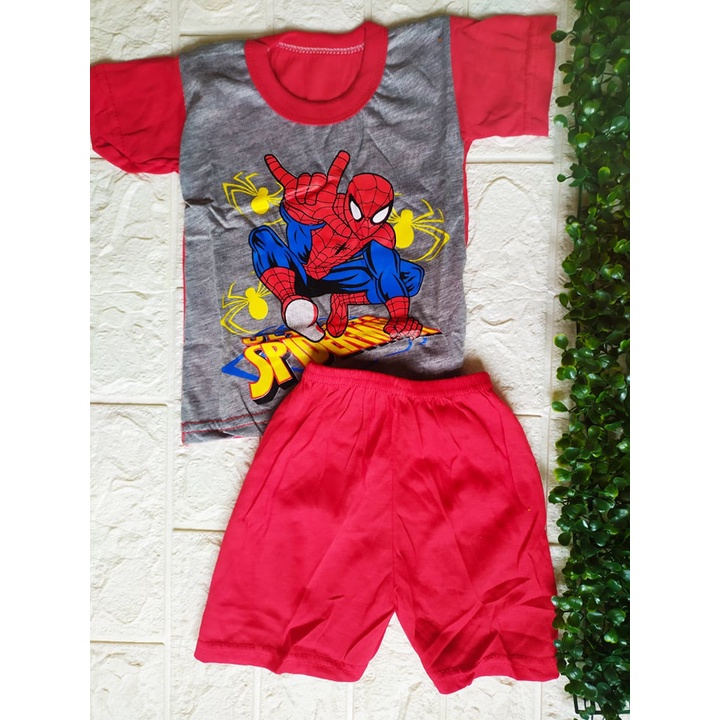 Setelan Baby PDK /0-12Bulan /Murah Berkualitas /Real Picture / Spiderman