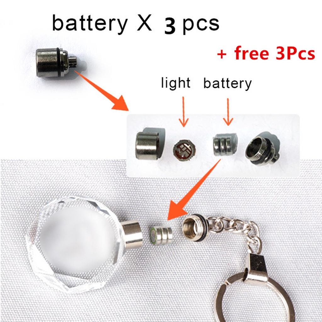 Gantungan Kunci Motor K9 Bentuk Poligon Kristal Dengan Lampu LED Luminous Untuk Hadiah Hari Ayah